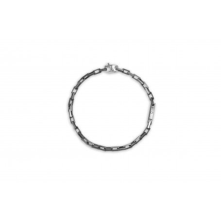 Bracciale Borsari gioielli Uomo TORQUE in Argento Diamante BR-TOR03BR - BR-TOR03BR